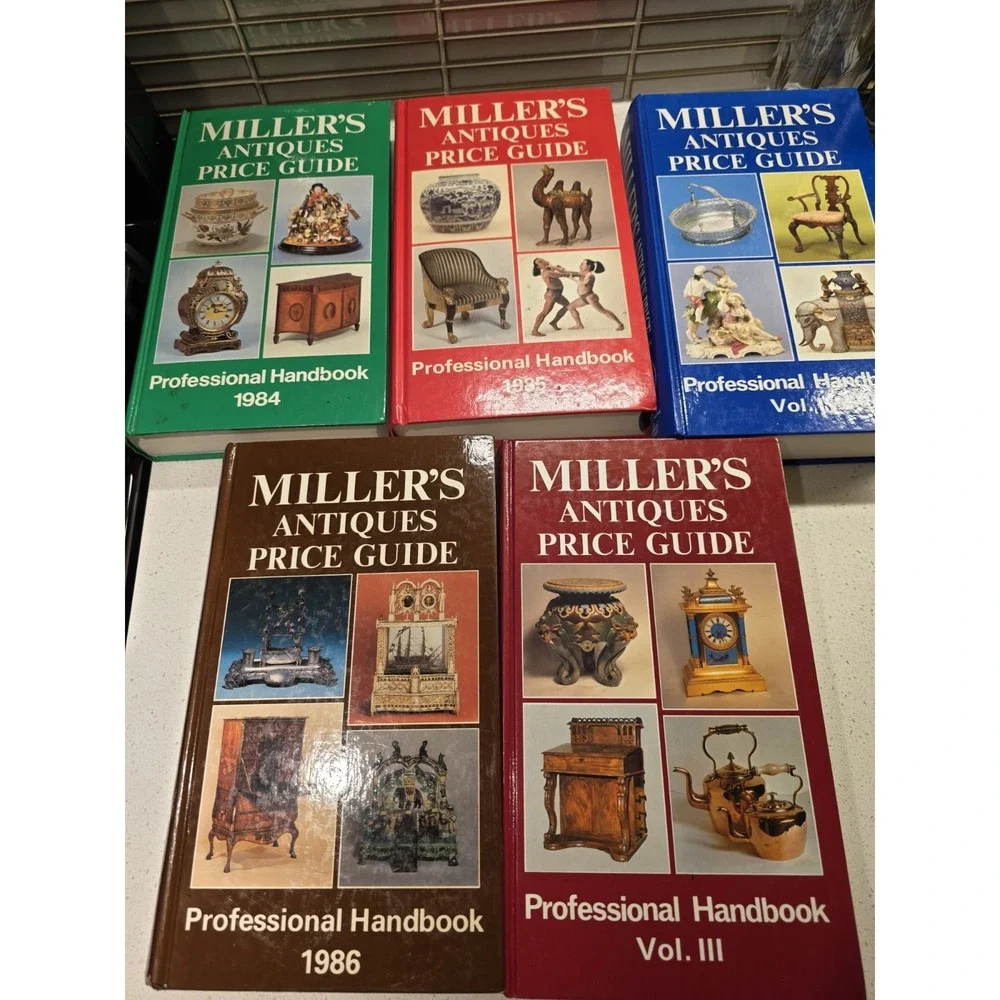 Lot of 5 Vintage 1980s Miller's Antiques Book Lot